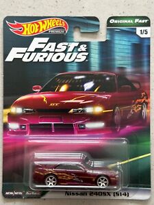 Hot Wheels Premium Fast and Furious NISSAN 240SX S14 Original Fast Letty