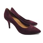 L'Amour Des Pieds women shoes Pump heels wine bordeaux leather suede sz 10 new