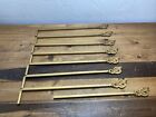 Vintage 7 Victorian Swing Arm Extend Drapery Curtain Rods NO Brackets