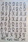 New ListingSwell Uppercase Script Alphabet Clear Stamp Set -  Provo Craft 24-8335 NEW!