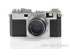 Nikon S2 Chrome 35mm Rangefinder Camera w/ Nikkor-H 5cm F2 Lens -Read-