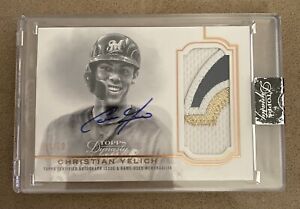 2020 Topps Dynasty Autograph Patches Christian Yelich Patch Auto 6/10