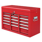 Portable Red 5 Drawers Tool Chest Metal Tool Storage Cabinet Tool Box Organizer