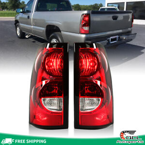 Pair RED Tail Lights For 1999-2002 2003-2006 Chevy Silverado 1500 2500 3500 (For: 2000 Chevrolet Silverado 1500)