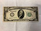 1928 A Ten Dollar Federal Reserve Note $10 Bill “REDEEMABLE IN GOLD”!!!