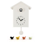 Walplus White Minimalist Cuckoo Clock White Window Wall Clock 2-Year Warranty