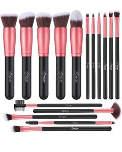 New ListingMakeup Brushes Makeup Brush Set - 16 Pcs BESTOPE PRO Premium Synthetic Rose Gold