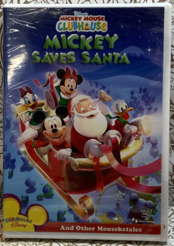 📀 Mickey Mouse Clubhouse  Mickey Saves Santa (DVD) NEW *Loose Disc*