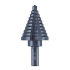 10 Sizes Step Drill Bit for Metal Sheet 1/4 to 1-3/8 Inches High Speed Steel