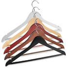 10 Natural Wooden Suit Hangers Clothes Coats Jackets Dress Pants Shirts Skirts