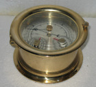 Vintage Wuersch Brass Ship Barometer Thermometer Hygrometer W.Germany
