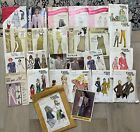 LOT of 24 Vintage Sewing Patterns - Kwik Sew, Sew Lovely, Vogue & Others