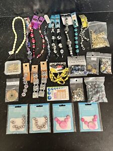 Huge Lot of All New Beads For Jewelry Making Supplies Glass Stone Crystal Shell