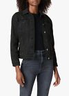Women’s Joe’s Jeans Distressed Black Denim Jacket NWT Size Large Retail $170