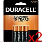 2 PACK!!! Duracell Coppertop AAA Batteries - 4 Pack Alkaline Battery EXP 03/2035
