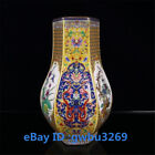 New ListingChinese Cloisonne porcelain Handwork Painting Dragon Vase w Yongzheng Mark 22220