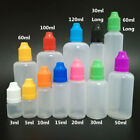 3/5/10/15/20/30/50/100/120ml Empty LDPE Plastic Dropper Bottles Childrproof Cap