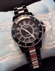 OHSEN Water Resistant Black And Silver Quartz Watch New Battery Works