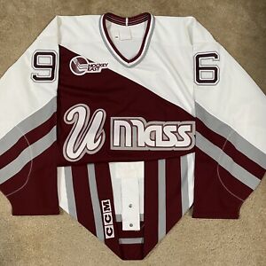 Game Worn/Issued CCM UMass Minutemen NCAA Hockey Jersey Massachusetts Vintage 54