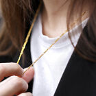2mm 14k Yellow Gold Filled Figaro Link Chain Necklace 18inch Womens Jewelry
