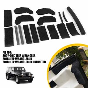 17PCS Hardtop Headliner Roof Seal Kit Fits For 2018 Jeep Wrangler JK Unlimited (For: Jeep)
