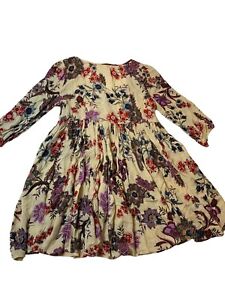 New ListingAltar’d State Floral Dress Small Made In India W/ Pockets & Quarter Button Top