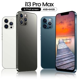 NEW Android Smartphone i13 Pro Max 64GB Unlocked Dual SIM 4G Cheap Mobile Phone
