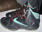 NIKE LEBRON JAMES XI 11 FLYWIRE 2013 Black Diffused Jade Red 616175-004 Size 12