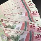 Mexican Peso - 1 (one) 20 MXN P UNC VF and CRISP New 2021 polymer banknote
