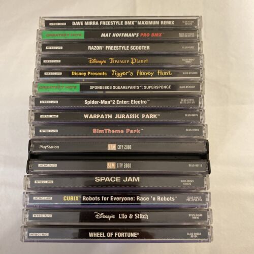 New ListingAMAZING 14 PS1 Game Lot / Authentic, Complete & Tested / PlayStation PSX