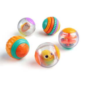 Shake and spin activity ball toys and rattles for babies, ages 6 months and up