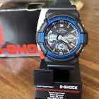 CASIO G-Shock Tough BLUE Solar Chronograph Men's Watch - GAS100B-1A2  MSRP: $160