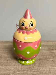 New Johanna Parker Spring Easter Chick Jar / Container