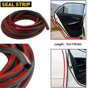 16FT D-Shape Weather Rubber Seal Hollow Car Door Strip Weatherstrip Universal EO (For: More than one vehicle)