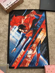 Superman Man of Steel by Martin Ansin Ltd Screen Print Poster Art Mondo 715/5585