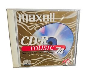 maxell CD-R Music Digital Audio Recordable 74 minute NEW Sealed 625110 CD-R74MU