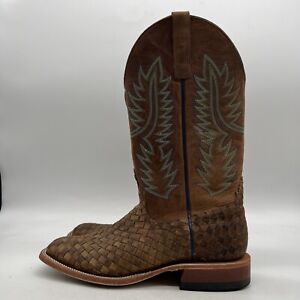 Horse Power Unbeweavable Mens Brown Leather Pull On Western Boots Size 9.5 D