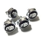 4Pcs MS MAZDASPEED Car License Plate Frame Screw Bolt Cap Cover Screw Bolts Nuts (For: Mazda CX-5)
