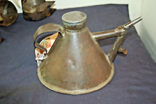 Civil War Era Oil Kerosene Lamp Lantern Fill Can 1860's Rare with spout cover