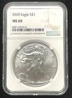 2020 AMERICAN SILVER EAGLE NGC MS69