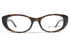 Bvlgari 4057-B 851 Eyeglasses Frames Tortoise Round Cat Eye Full Rim 52-17-135