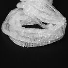 Natural Crystal Quartz Gemstone Faceted Beads Size 8MM Heishi Beads 16