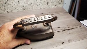 Antique Cast Iron Wapak #8 Sad Iron, Door Stop
