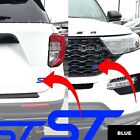 Blue Front Rear ST Tail Gate DECALS Overlay For Ford Explorer 2020-2024 ST