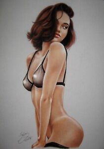 New Listing*** ORIGINAL PIN UP ART by SLY *** DRAWING # 10984 ***