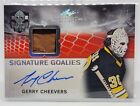 GERRY CHEEVERS 2023 LEAF IN THE GAME USED HOCKEY GAME-USED RELIC AUTO 1/2