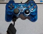 Sony PlayStation 2 PS2 Dualshock 2 Controller Game Pad Ocean Blue PARTS/REPAIR 1