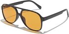 Retro Trendy Aviator Sunglasses 70s Cool Oversized Vintage Unisex 100% UVA/UVB