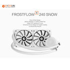 Liquid CPU Cooler 240mm White Minimalist In-One Water Cooling System Radiator