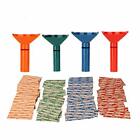 Coin Counters & Coin Sorters Tubes Bundle of 4 Color-Coded Coin Tubes and 100